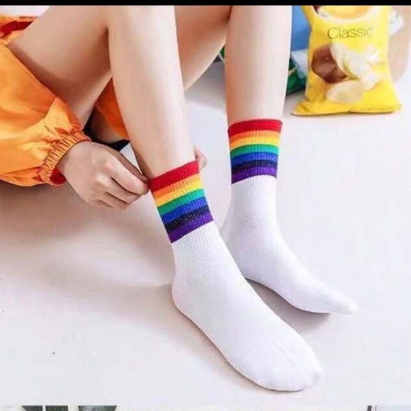 Colorful Striped Ankle Socks NEW (3 Pair) - Picture 6 of 8